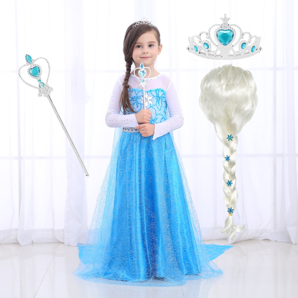 Vestido elsa hot sale frozen