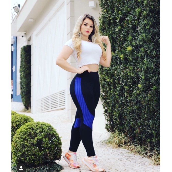 Calça Legging Fitness Feminina 3D Suplex Novo Leg Cirrê Academia 3 D