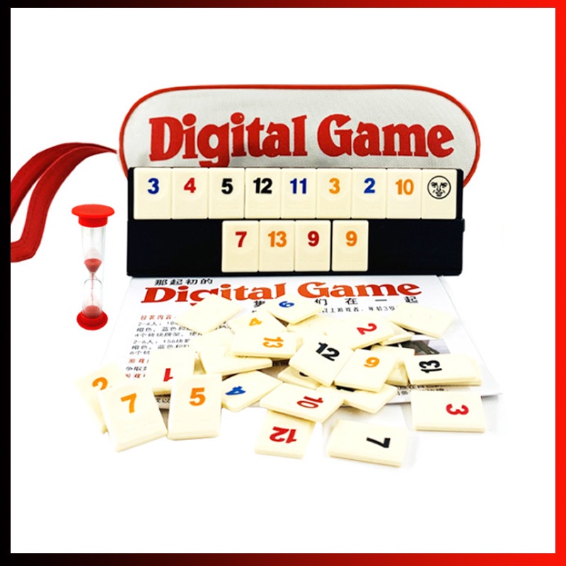 Compre O jogo de tabuleiro digital original Israel Mahjong Rummikub 106  Tiles Family Travel