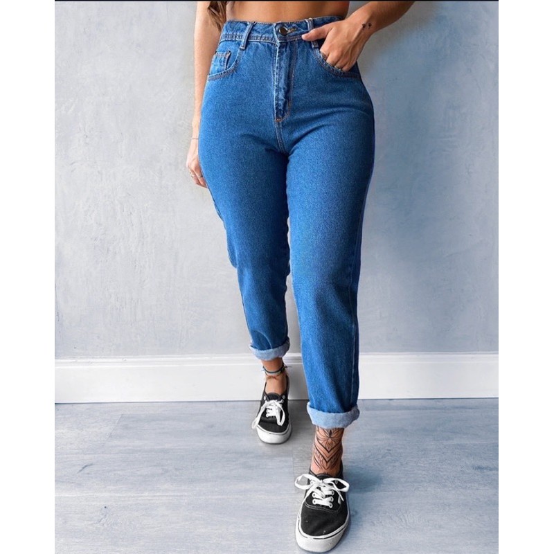 Calça jeans feminina hot sale estilo anos 90