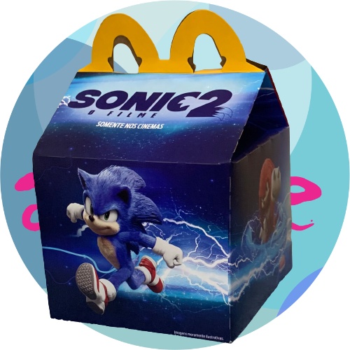 Boneco Sonic 2 Mc Donalds Lanchefeliz Brinquedo 1