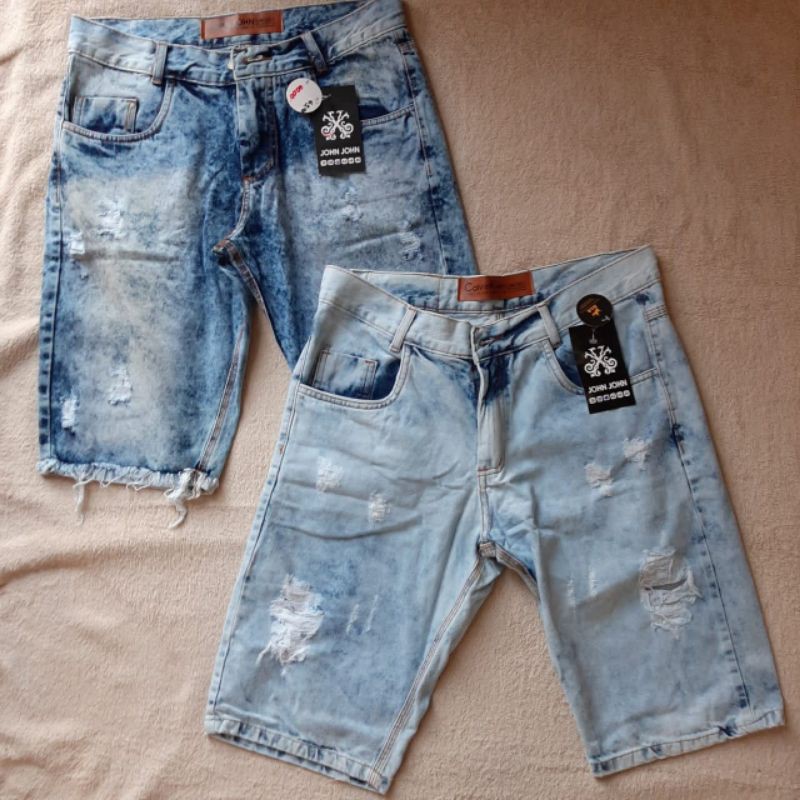 Bermuda jeans sale masculina jhon jhon