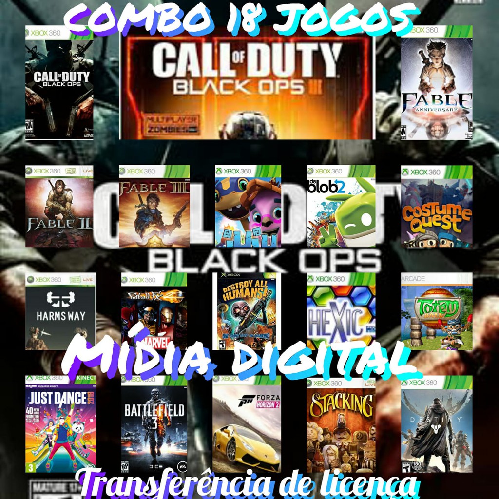 Jogos Xbox 360 transferência de Licença Mídia Digital