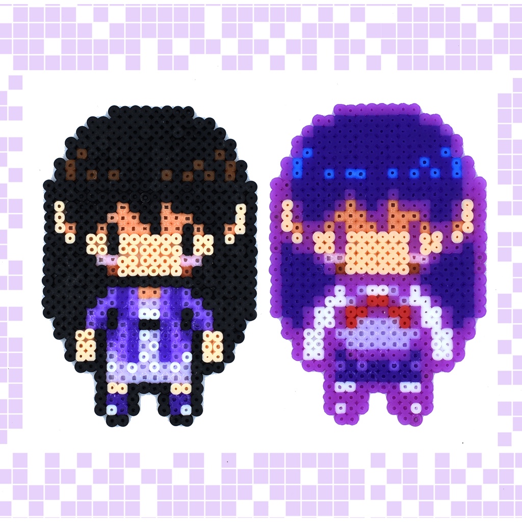 Omori Pixel Sprite Head Perler Bead Pattern, Bead Sprites