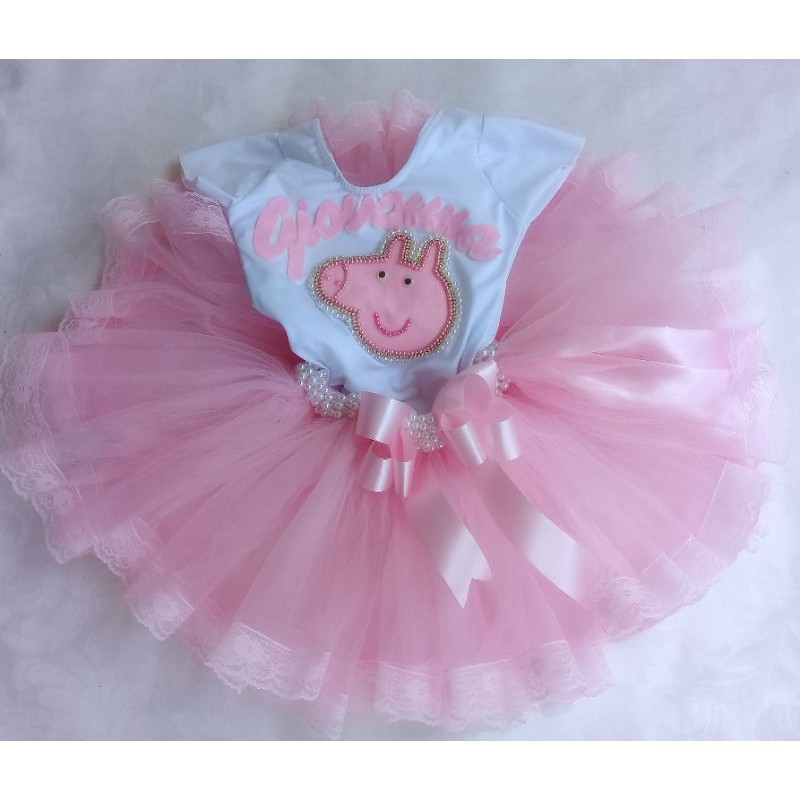 Roupa de aniversário store da peppa pig