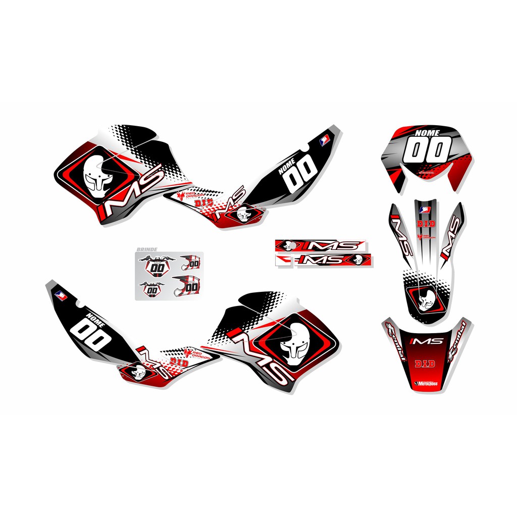 Adesivos Proteção Laminados Moto Trilha Motocross Xlr 125 CA-16492