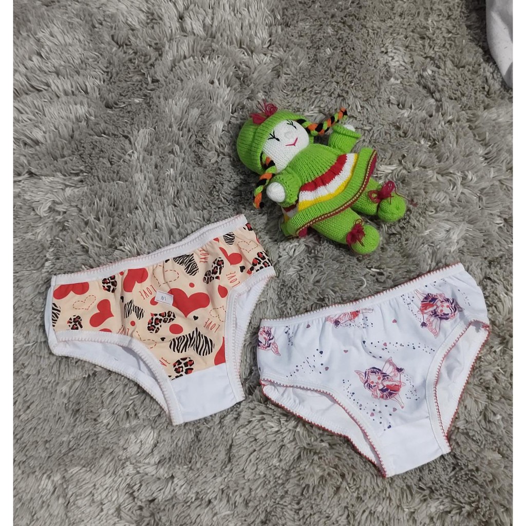 kit calcinha infantil P/ M / G | Shopee Brasil