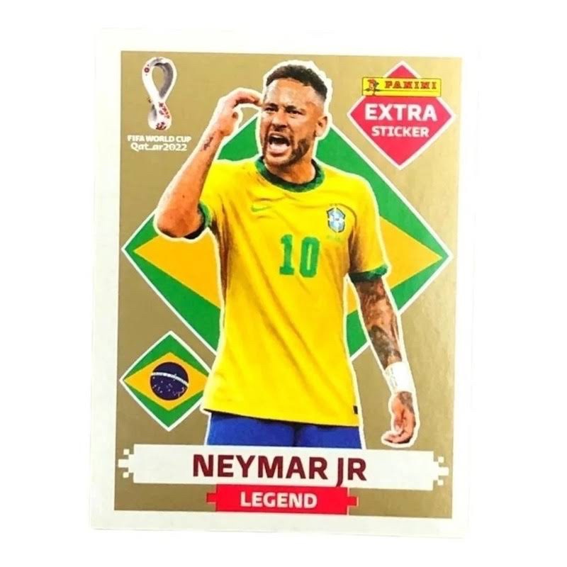Figurinha Neymar Legend OURO Copa 2022 (Adesiva)