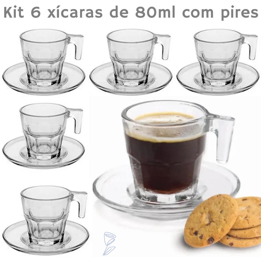 6Pcs/Set Coffee Cup Caneca Hand Double Wall Glass Tea Cups Whey