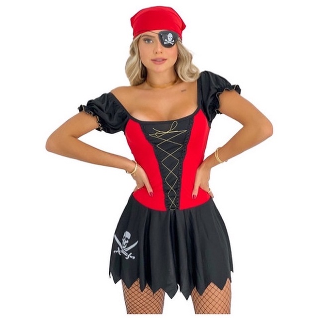 Fantasia Pirata Feminino Verão Adulto - Carnaval em Promoção na Americanas