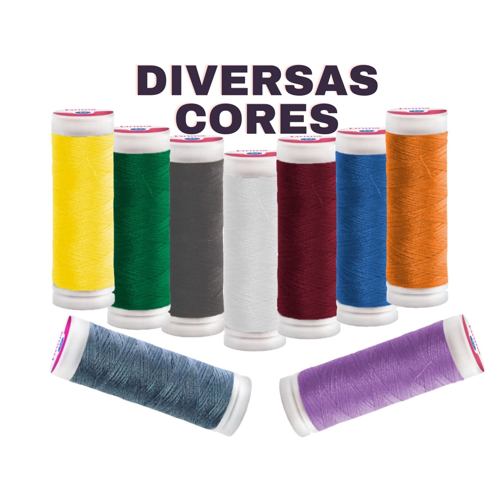 Linha de Costura Drima Kit Colorido com 10 unidades