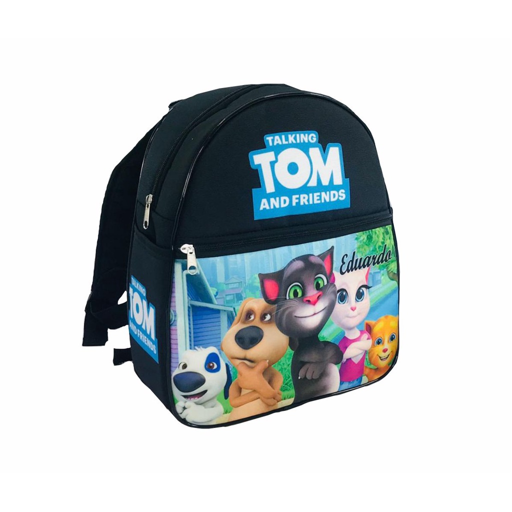 Mochila Talking Tom Personalizada com o nome | Shopee Brasil