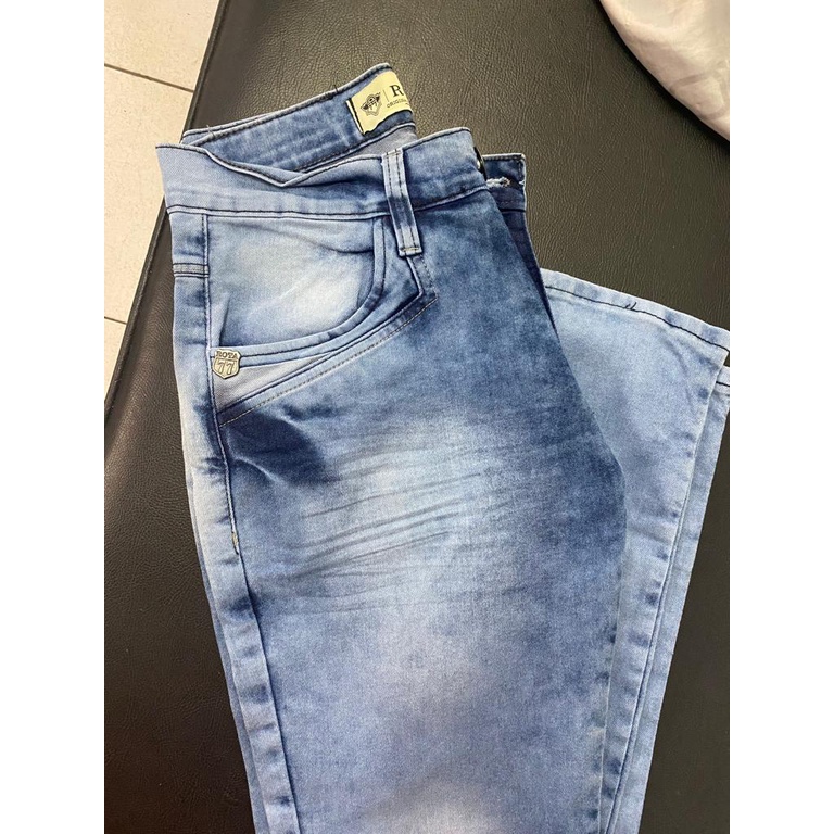 Calça jeans store clara manchada masculina