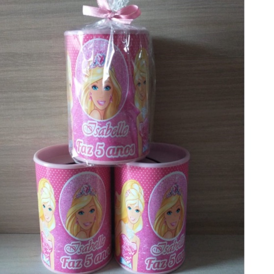 Cofrinho Personalizado 360° Barbie, Lembranças