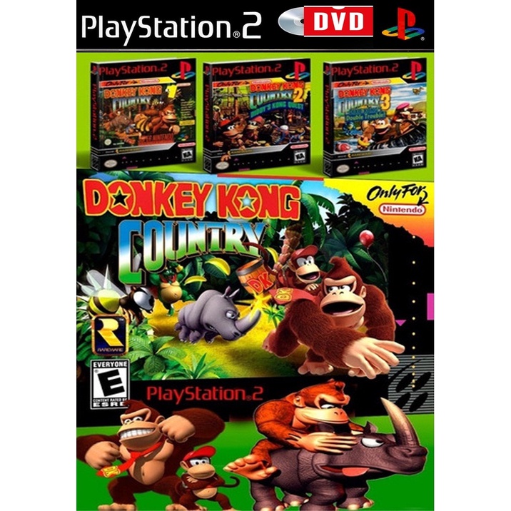 Trilogia Donkey Kong Country - uma obra-prima dos games de plataforma no  Super Nintendo.