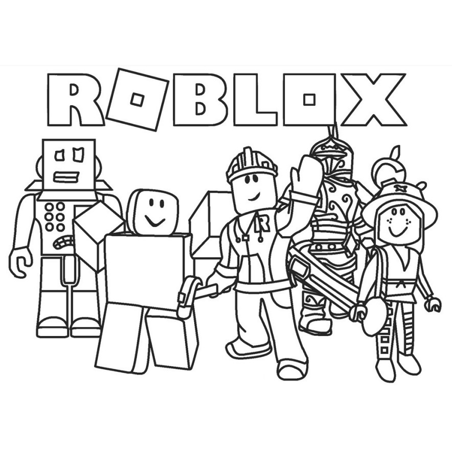 50+ Desenhos de Roblox para colorir - Pop Lembrancinhas