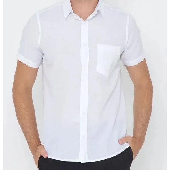 Camisa social branca sales microfibra