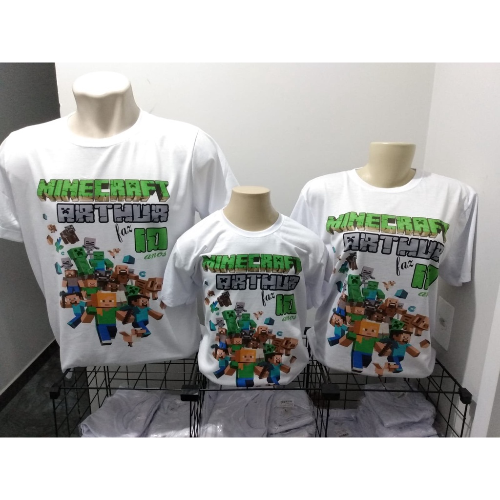 Blusas discount de minecraft