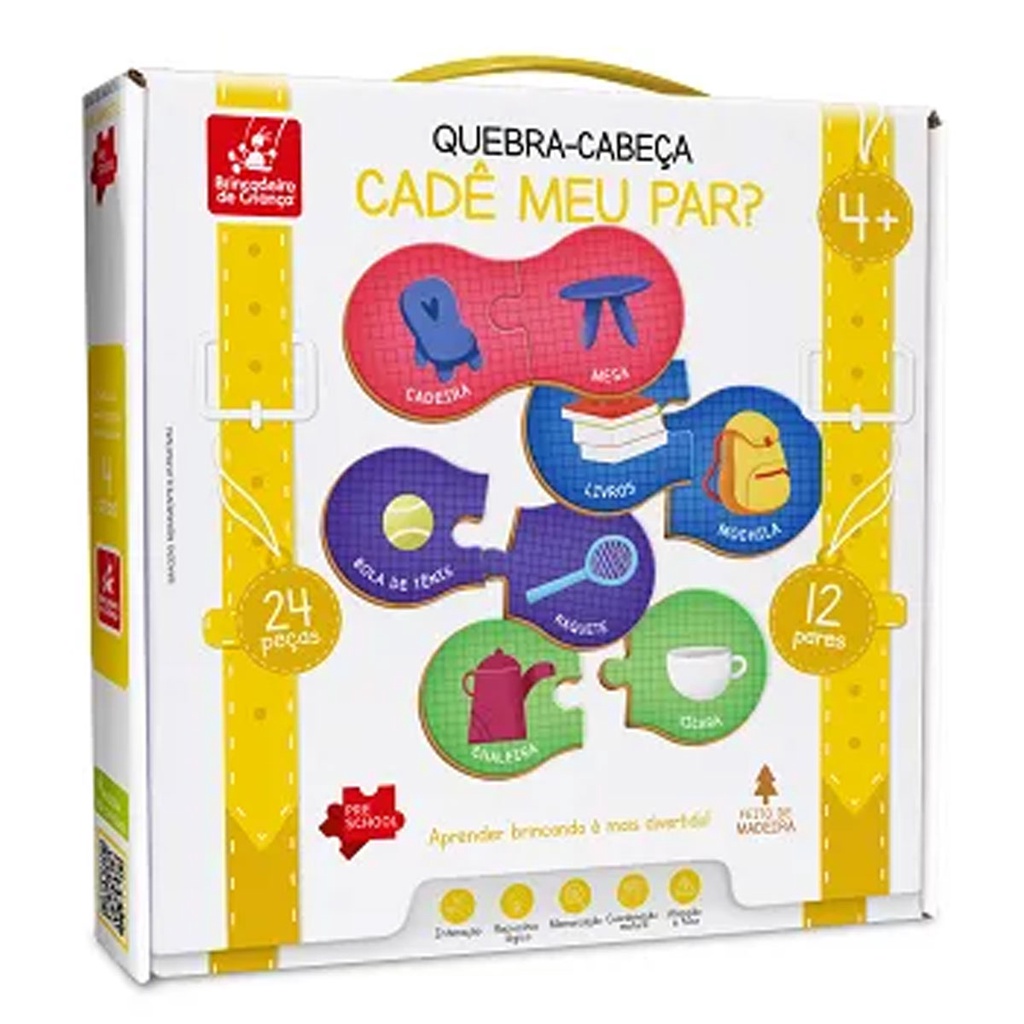 Quebra-cabeça Brinquedo Educativo Jogos Kit Dia das Mães