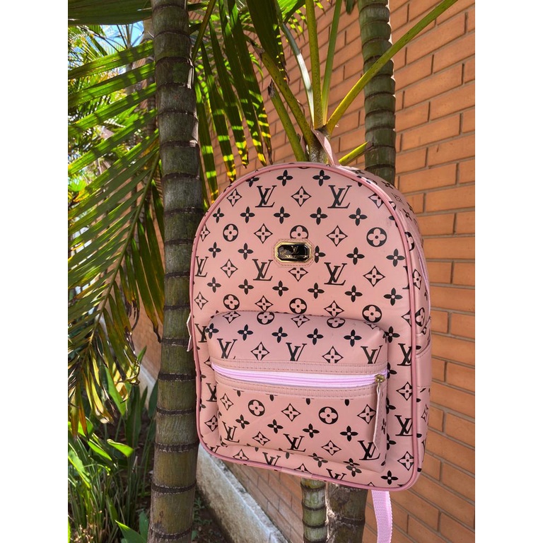 Mochila louis vuitton rosa new arrivals