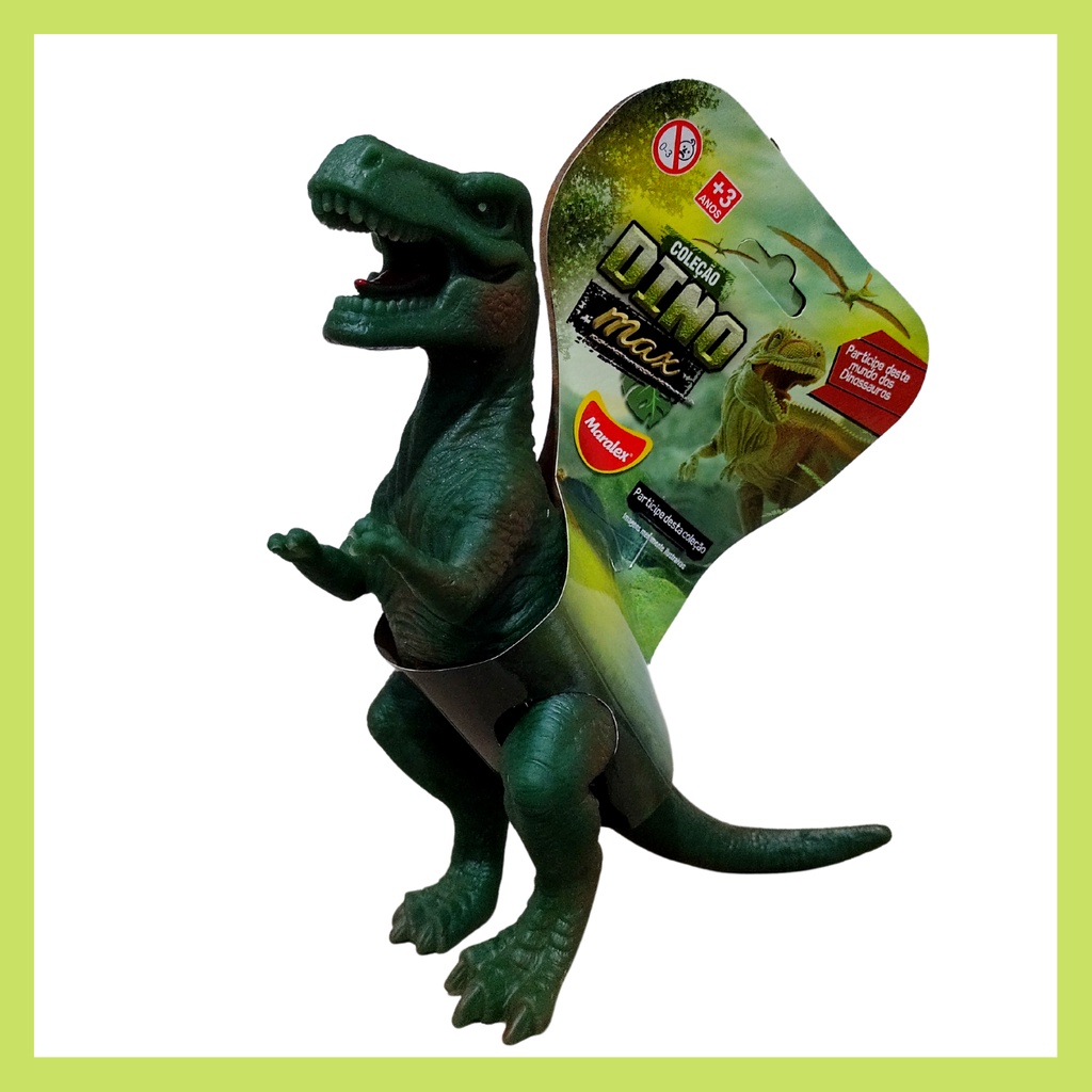 Dinossauro Rex Brinquedo De Vinil Borracha Macio Dino Max