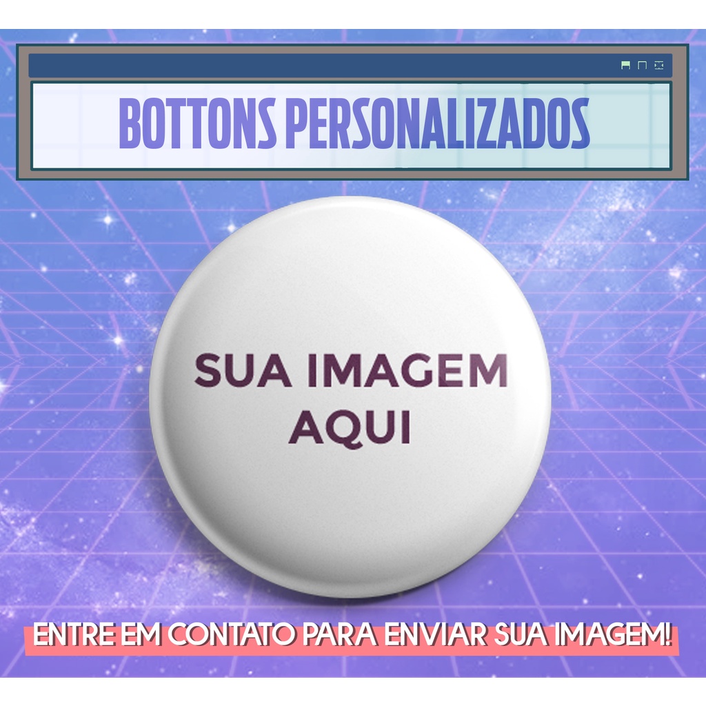 Bottons Desenho da Coruja - Comprar em Tropos Store