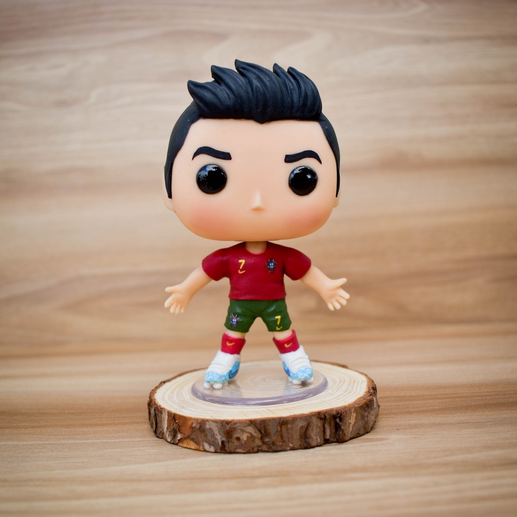Funko Pop! personalizado em biscuit Cristiano Ronaldo Seleção