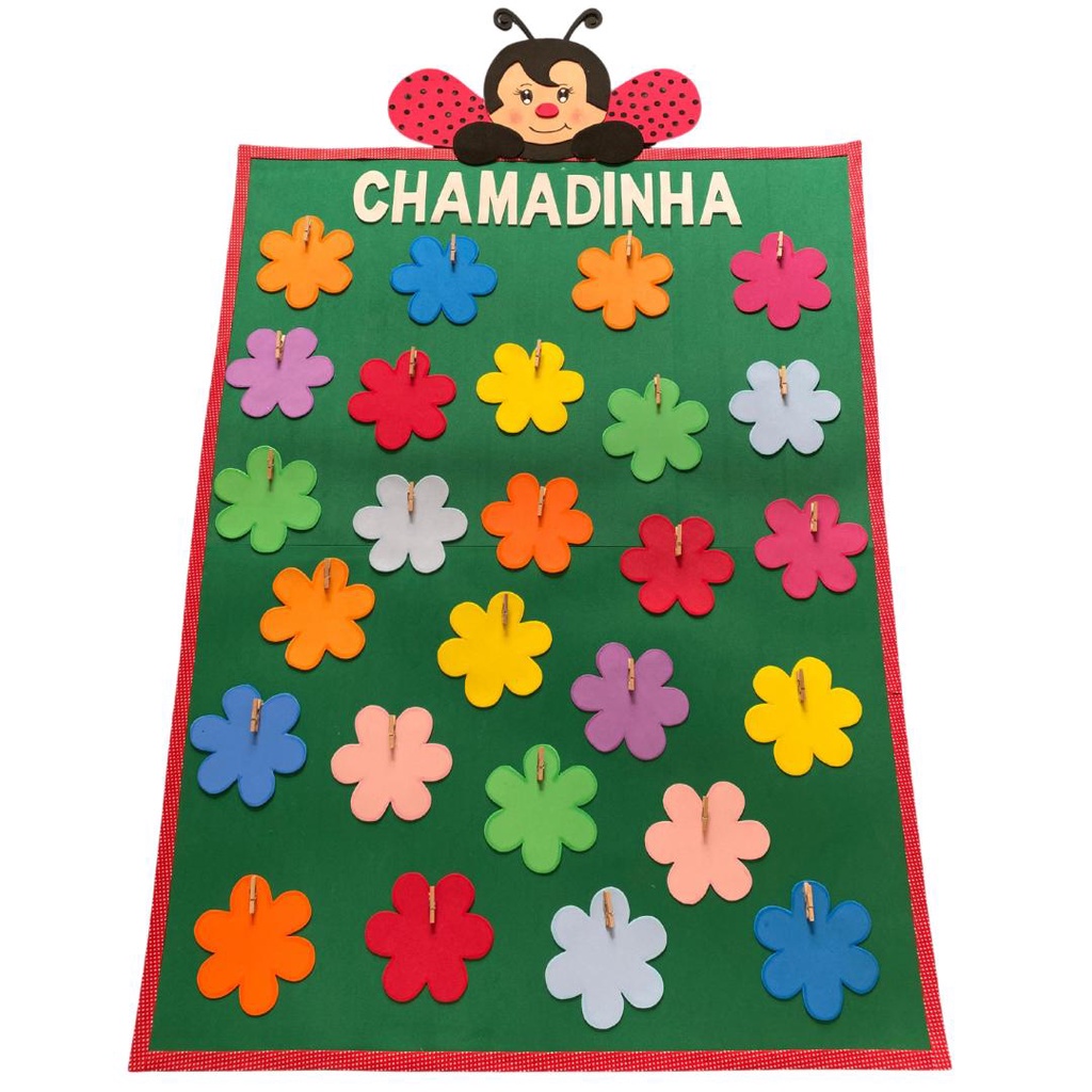 Painel Chamadinha Joaninha em EVA para Decoração Escolar | Shopee Brasil