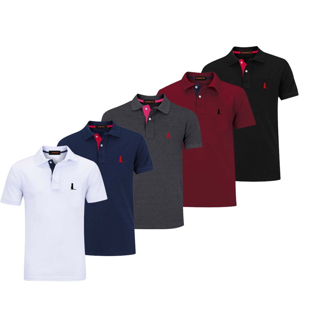 Kit 4 Camisas Blusa Camiseta Gola Polo Masculina Lindas * Top Revenda Luxo