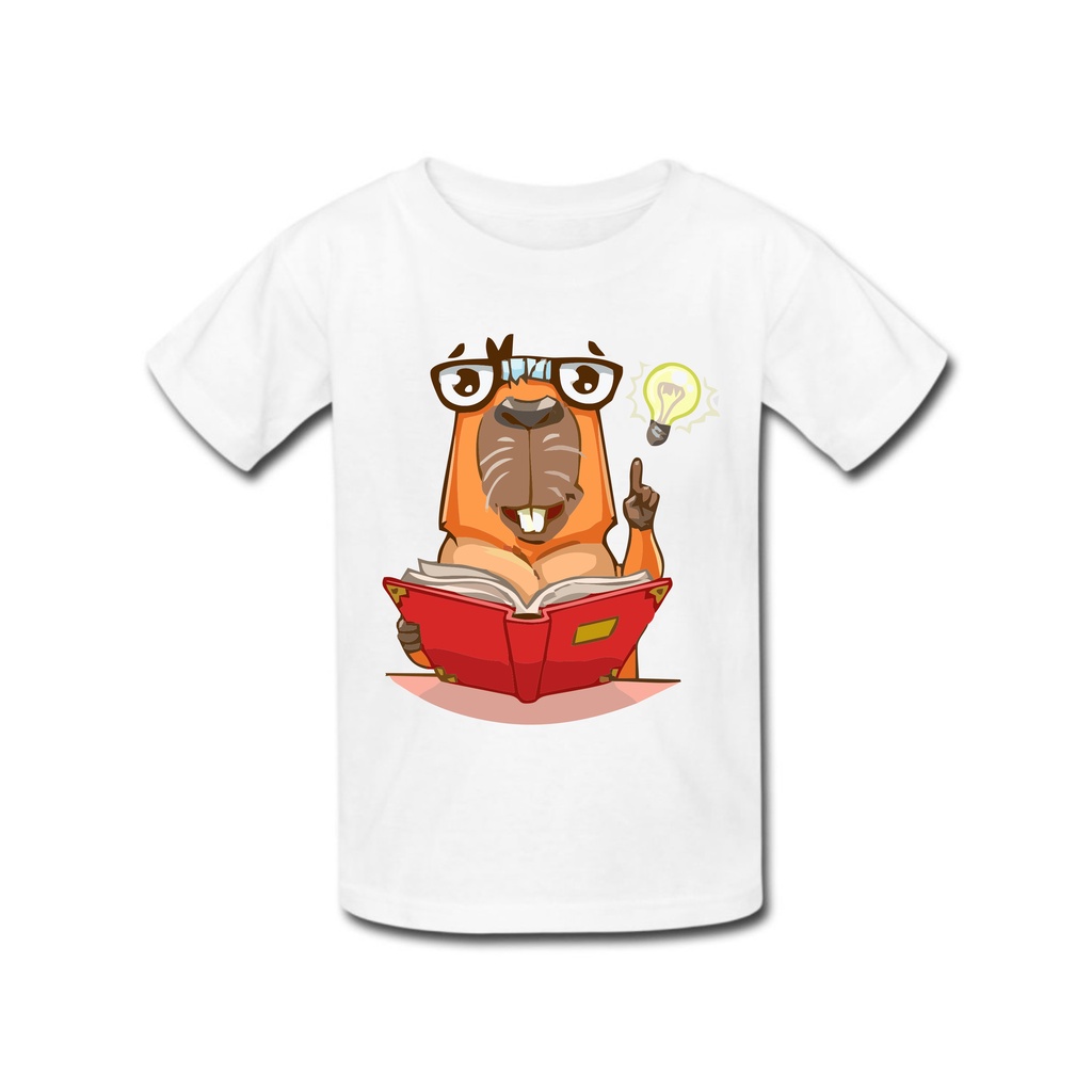 Camiseta Infantil Capivara Animal Estimação Estilosa Estilo