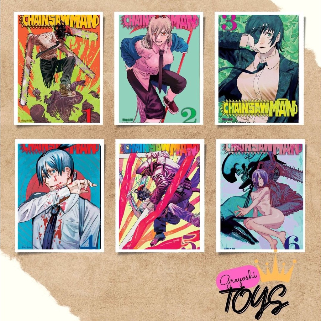 Chainsaw Man Vol. 1, 2, 3, 4, 5, 6, 7, 8, 9, 10, 11 (Novo, Lacrado, volumes  avulsos) | Shopee Brasil