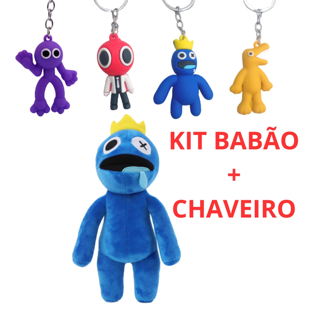 Pelúcia Azul Babão Rainbow Friends Roblox Monstro Blue - Escorrega