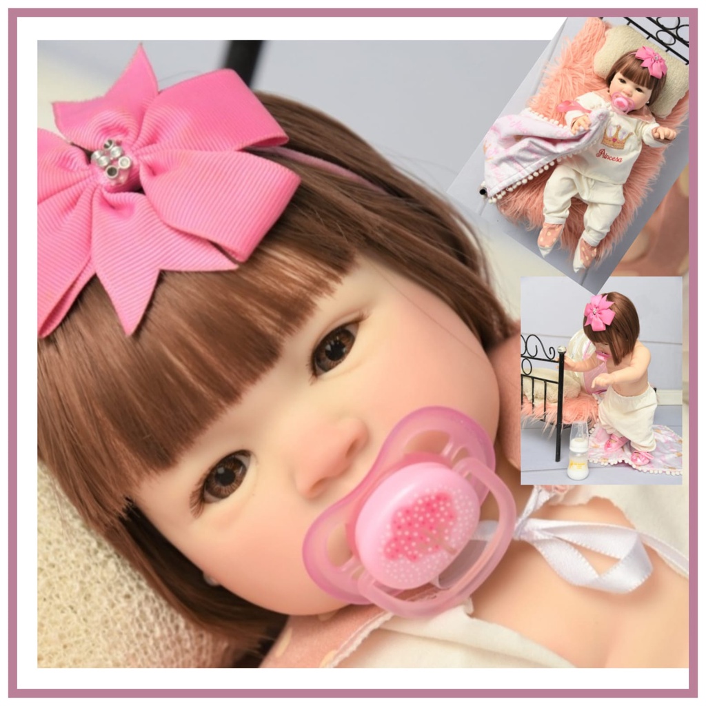 Bebe Reborn Boneca Menino Silicone Real Reborn Realista Fada Madrinha :  : Brinquedos e Jogos