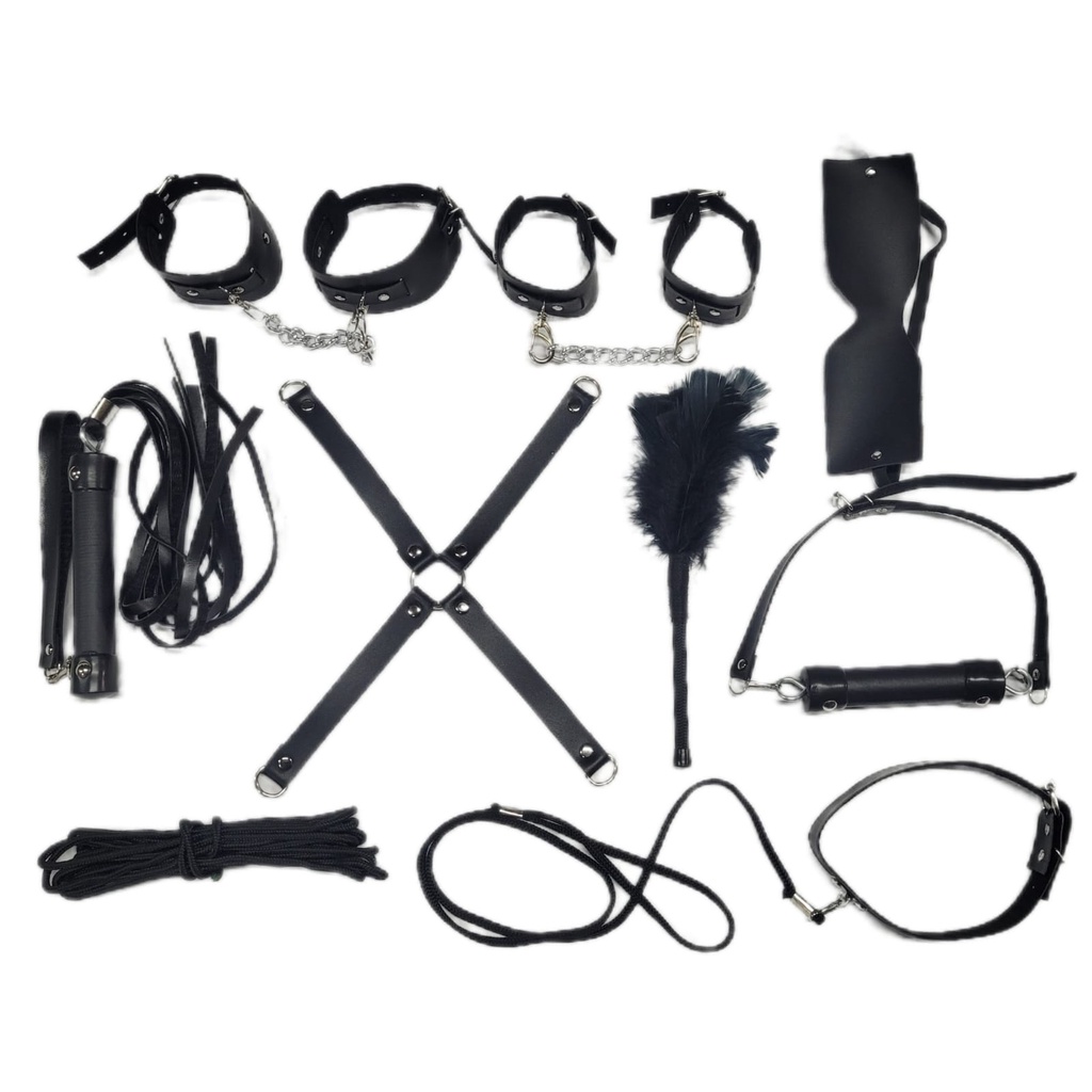 10 Pçs Bdsm Bondage Brinquedos Sexuais Casais Bondage Romance Kit