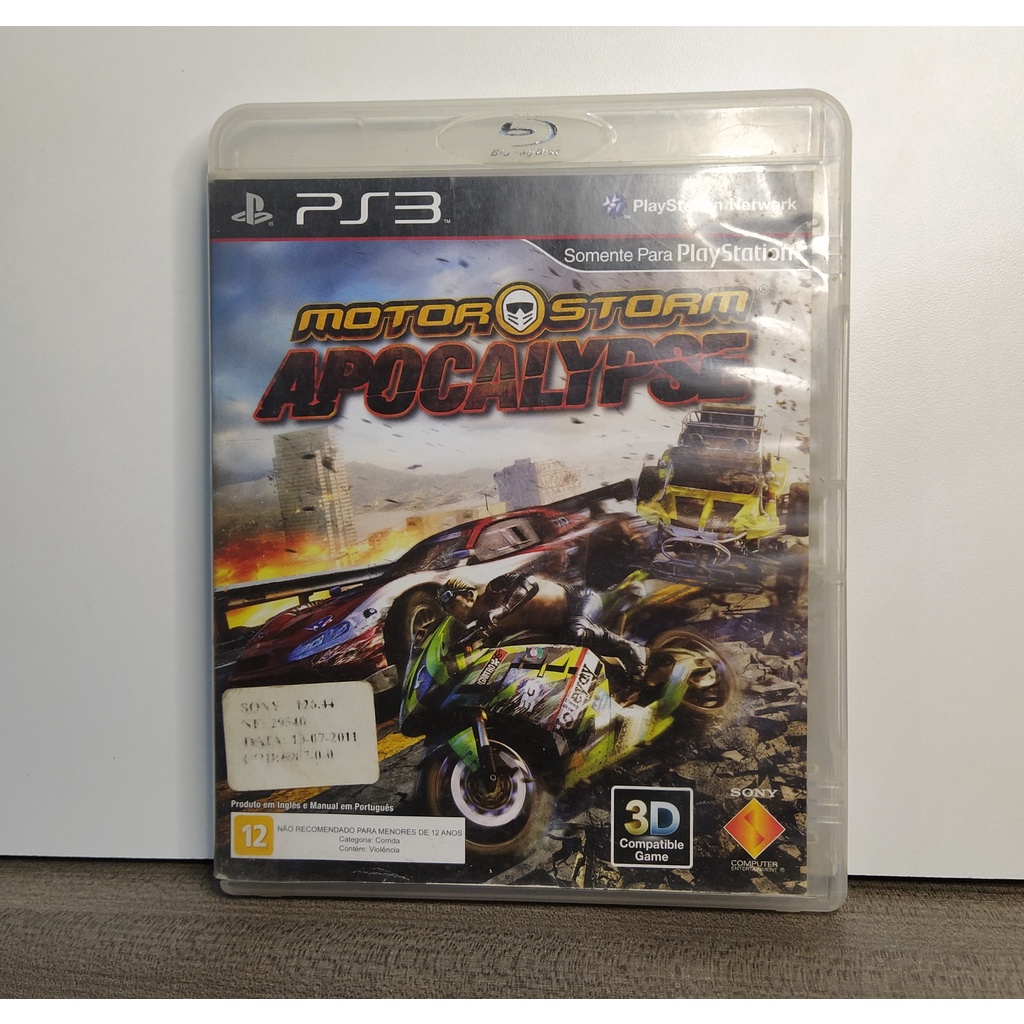 Motorstorm Apocalypse Jogo Ps3 Playstation 3 Corrida