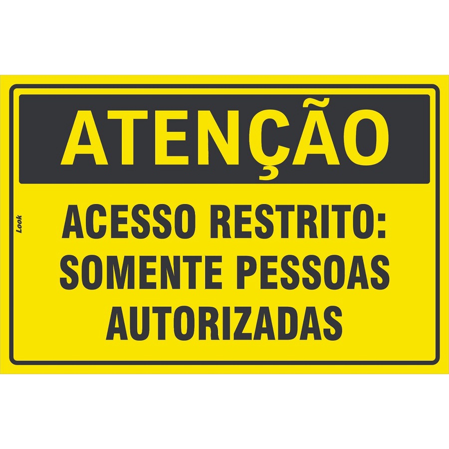 Placa de Aviso Lixeira Jogue Lixo no Cesto no tamanho 15x15cm Look