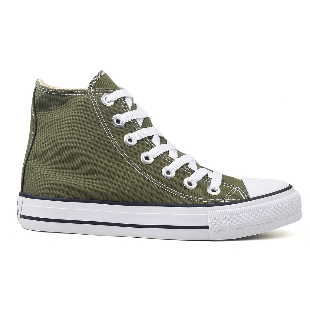 All star verde militar 2024 couro