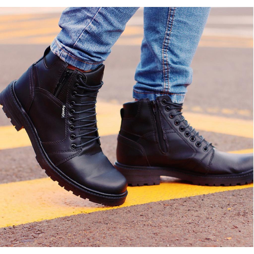 Bota coturno sales masculina rock