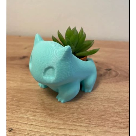 Silver Buffalo Mini planta decorativa artificial de cerâmica Pokémon  Bulbasaur