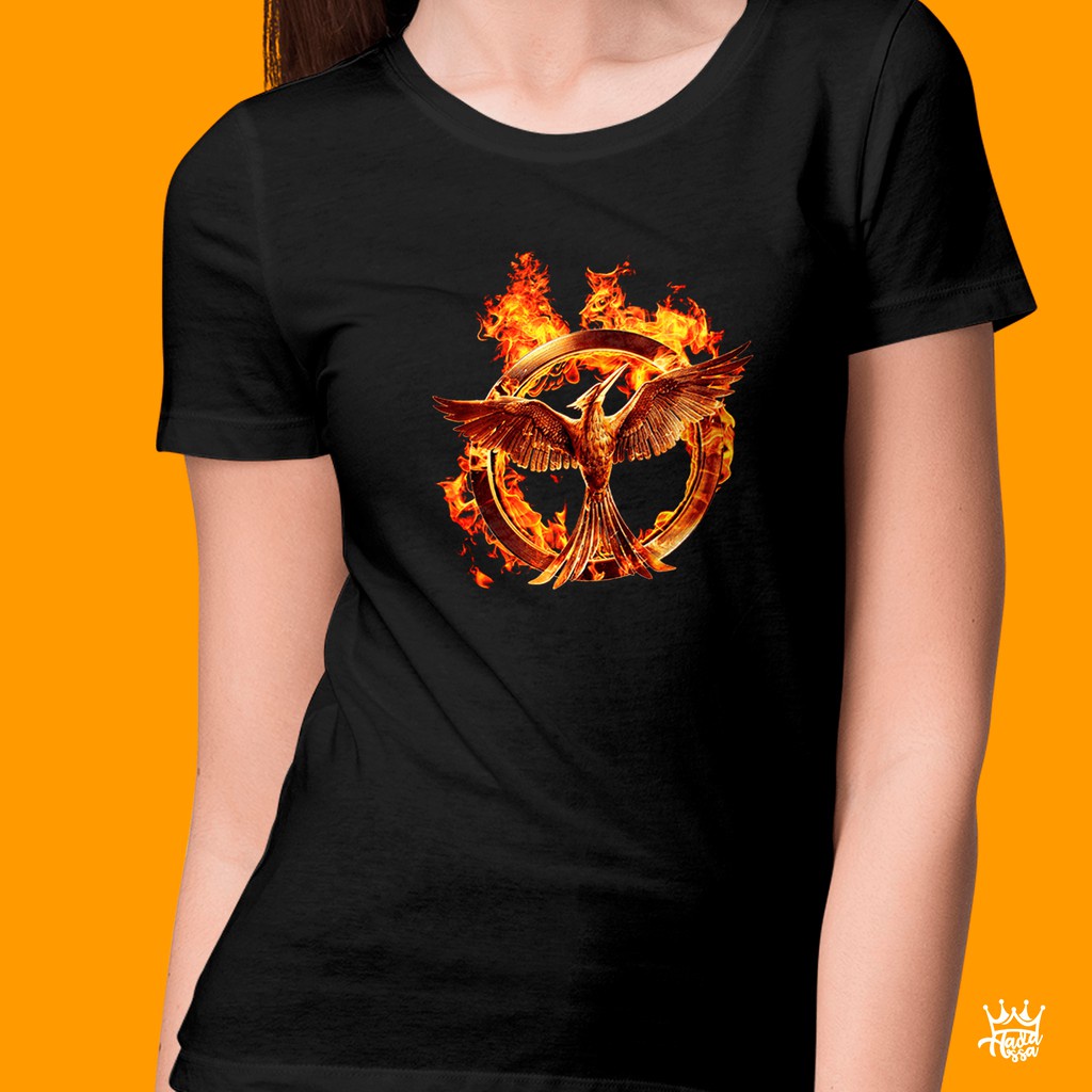 Camiseta blusa Jogos Vorazes tordo dourado Hunger Games