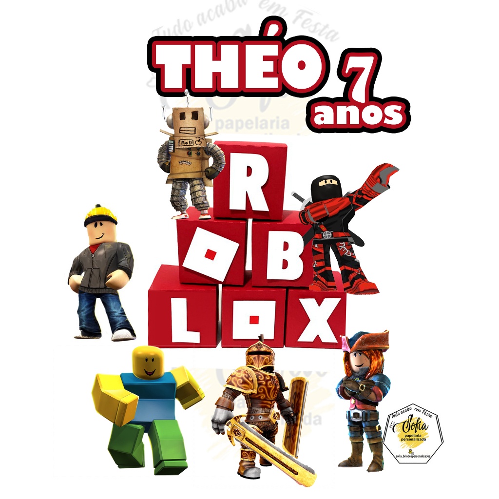 Roblox  Calendários infantis, Aniversario infantil, Bolo feliz