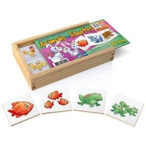 Jogo da Memória animais 24 peças - Bate - Jogos de Memória e