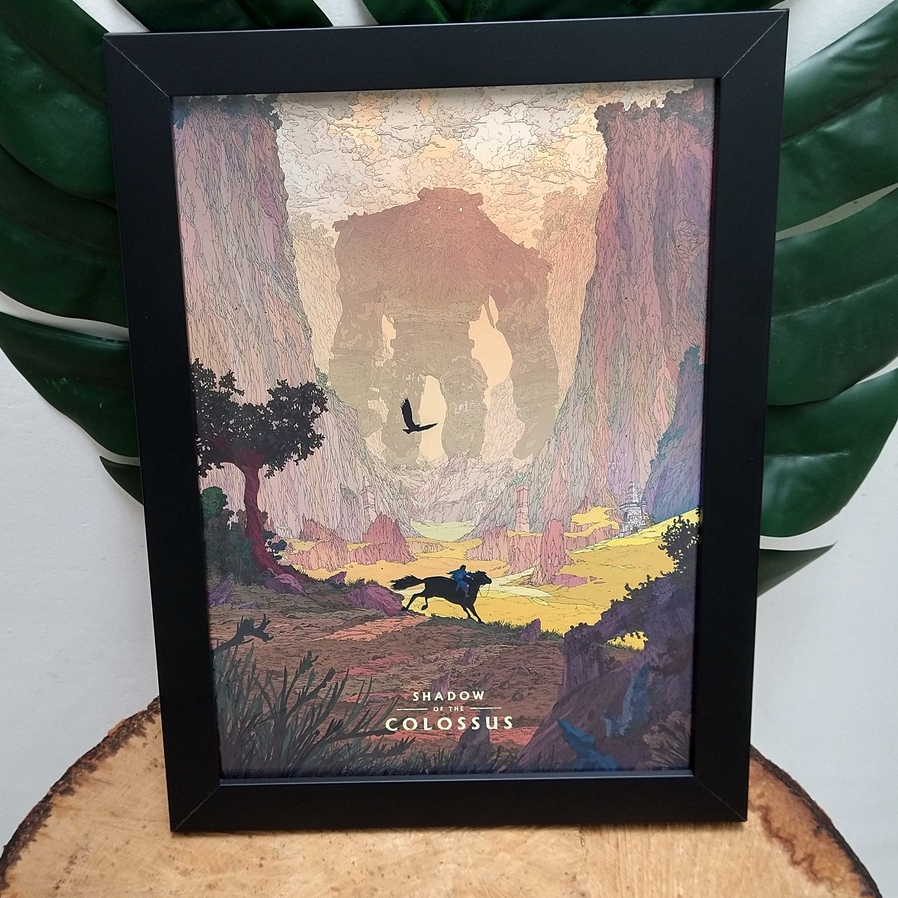 Quadro decorativo com moldura e vidro Red Dead Redemption 2 mapa geek  pôster