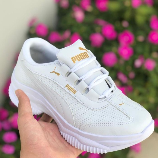 Tenis puma store feminino plataforma branco