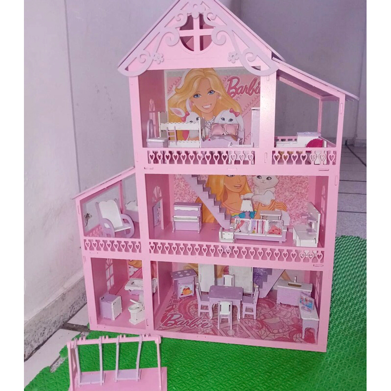 Casinha da Barbie em MDF  Casa da barbie, Casas, Mdf