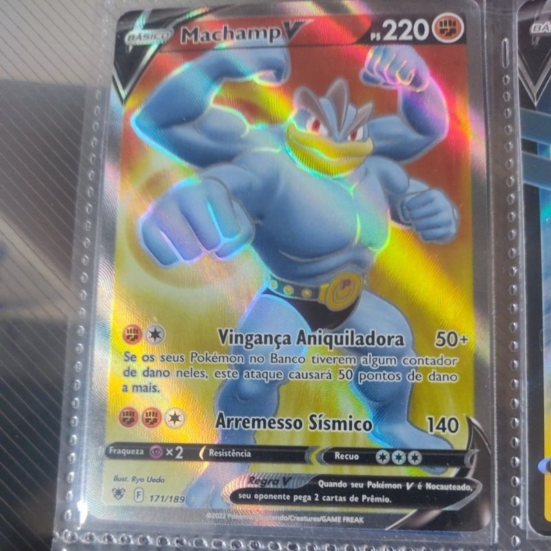 Carta Pokémon Machamp V Forte Estrelas Radiantes Original