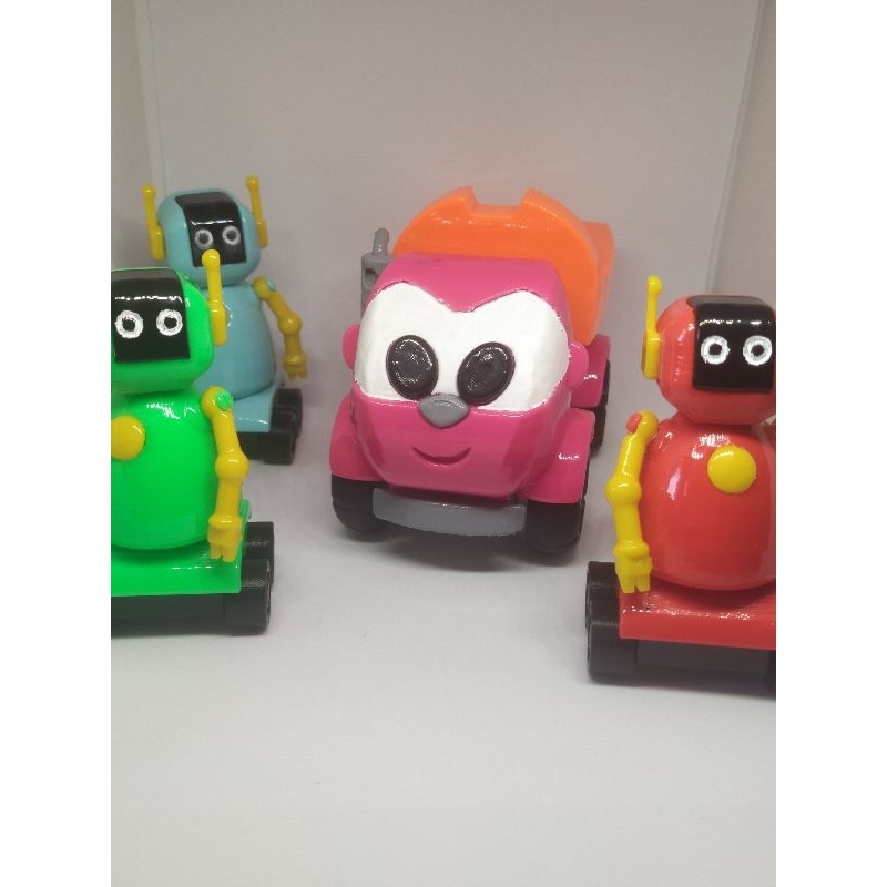 Léo o Caminhão e sua turma, brinquedos disponíveis em nossa loja virtual  Shopee Impresso em 3D em plástico biodegradável tipo PLA, pintura e  acabamento, By 3D Soluções e Decoração