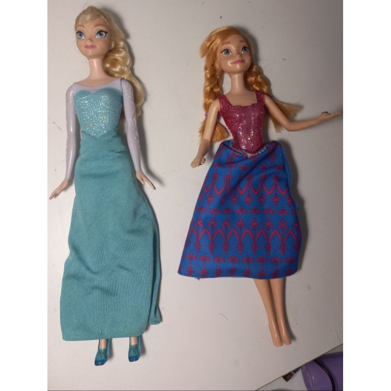 Elsa and hot sale anna barbie