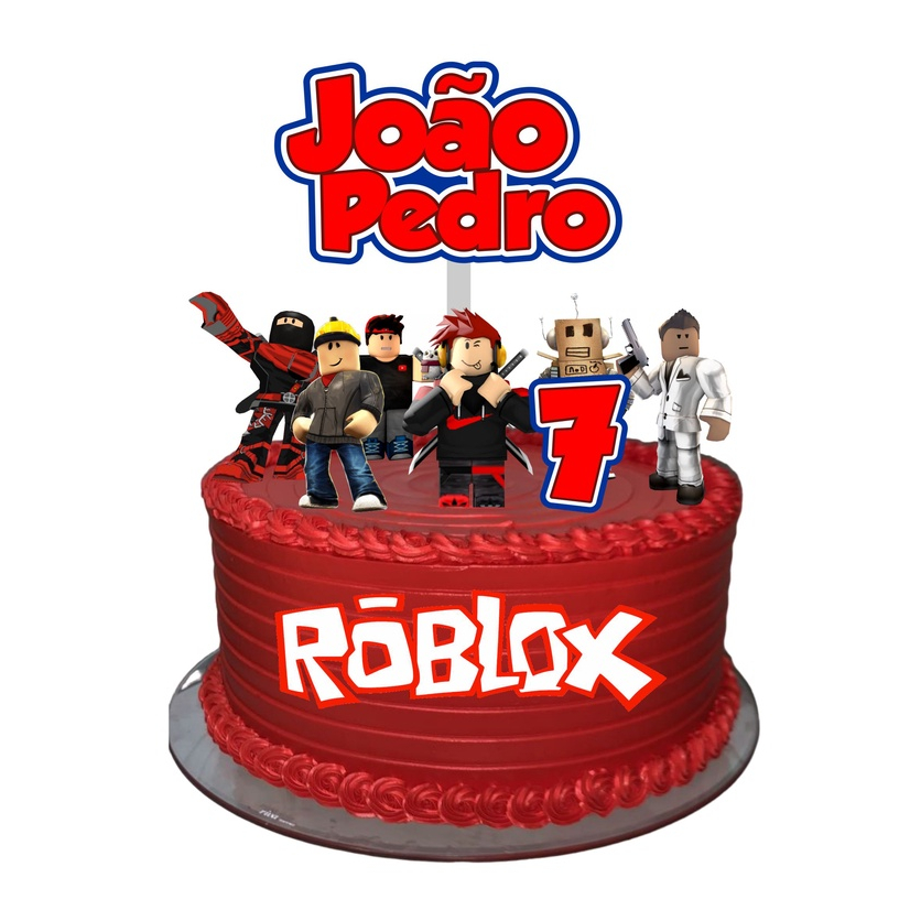 Topo Roblox R23 p/ bolo 15cm (Ref. 1243)