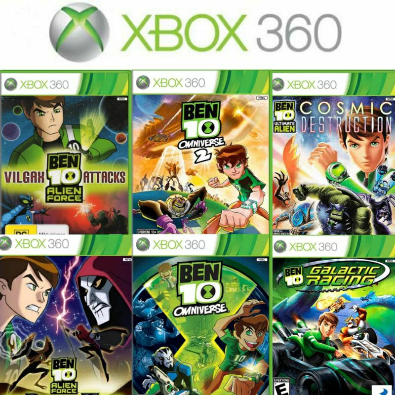 Jogos do Ben 10 Xbox 360 Desbloqueado com capinha